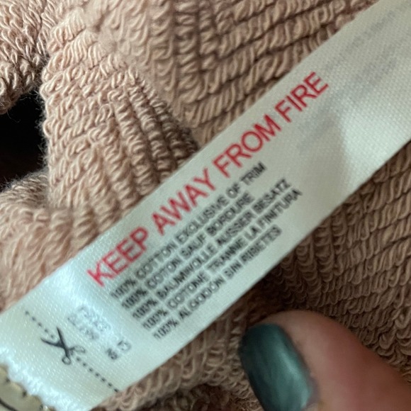 Free People Free-Est Women's M Sweater Jumpsuit Romper Pink Mauve Cargo Pocket - Picture 3 of 6